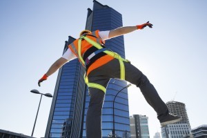 roof safety harness and personal fall arrest system