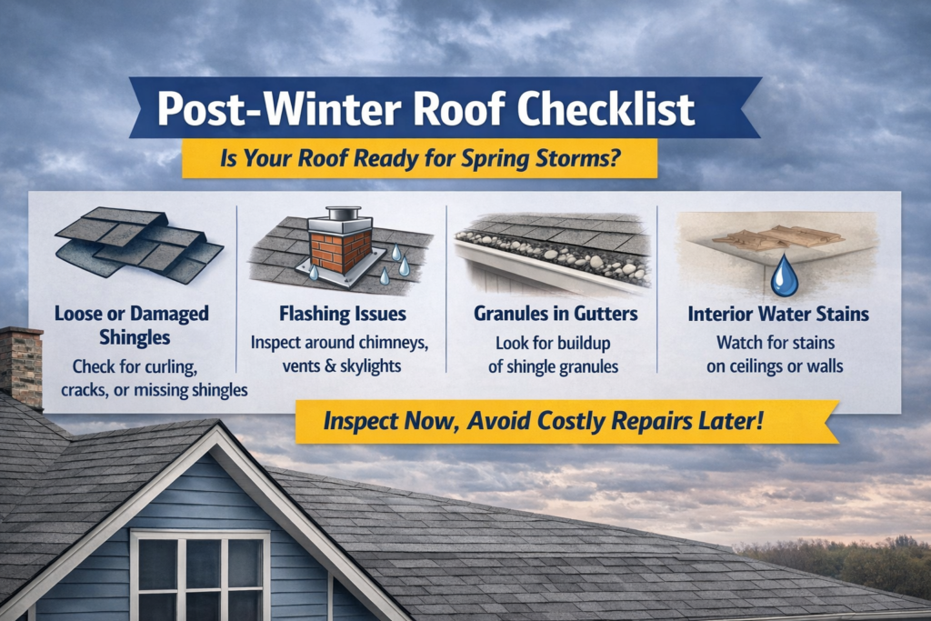 Post winter roof preparation checklist